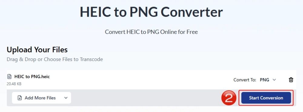 Click-Start-Conversion-to-convert-HEIC-to-PNG