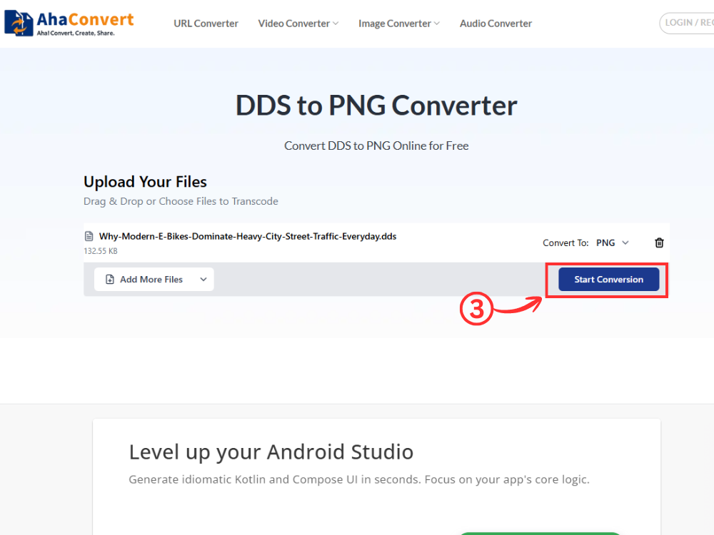 Start DDS to PNG conversion online using the AhaConvert conversion tool.
