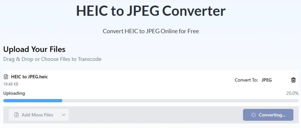 Conversione da HEIC a JPEG