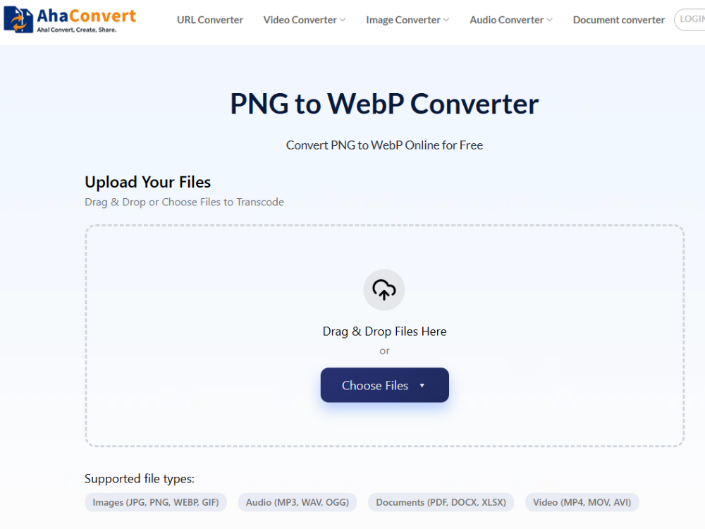 AhaConvert PNG to WebP Converter