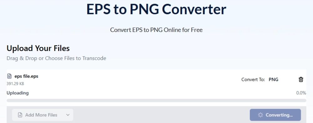 AhaConvert EPS to PNG conversion process