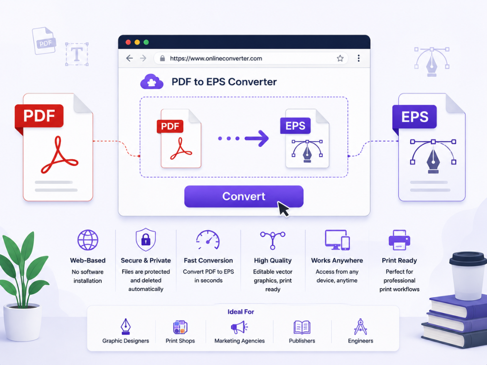 Benefits of using an online PDF to EPS converter for design and print workflows