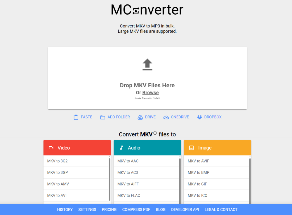 MConverter MKV to MP3 converter — fast client-side processing for smaller MKV files