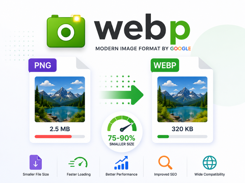 WebP format — Google's modern image format for faster web performance