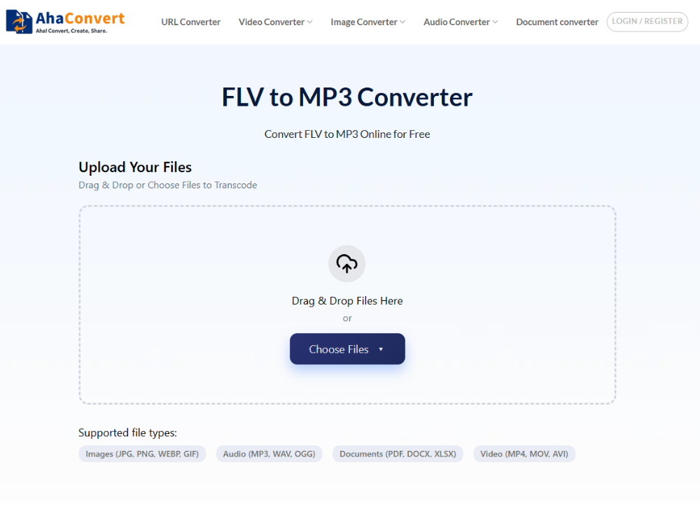 AhaConvert FLV to MP3 Converter