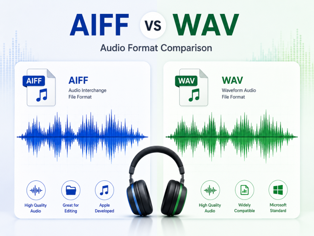 aiff vs wav audio format comparison