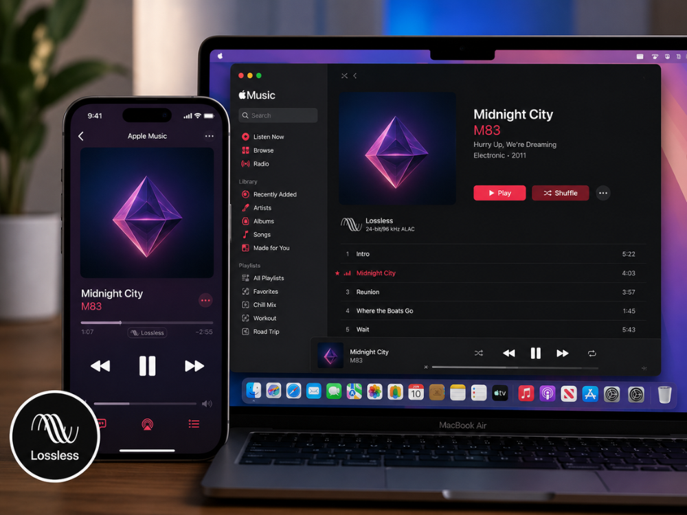 Възпроизвеждане на Apple Music без загуби в ALAC