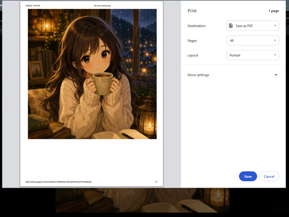windows print to pdf convert png