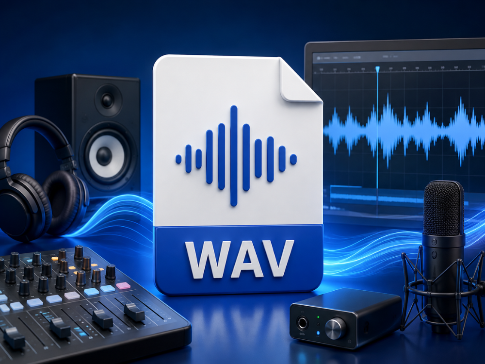 wav audio format for lossless recording and professional audio production